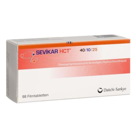 Sevikar HCT film tablets 40/10/25 mg 98 pcs - PrimeCare Global
